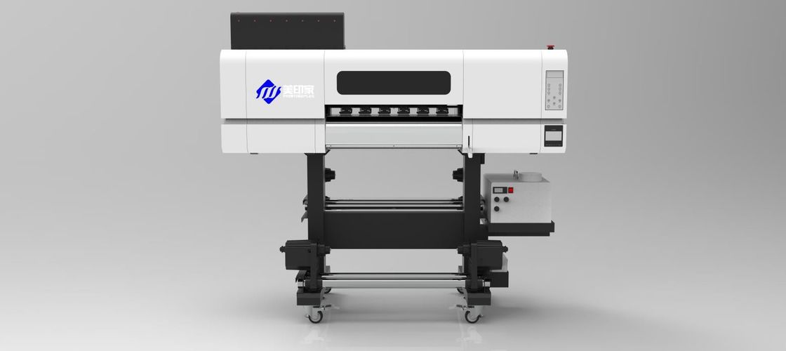 طابعة DTF UV 1800 DPI للتسخين بالرولات مع حبر UV 1500ml للطباعة البيضاء CMYK